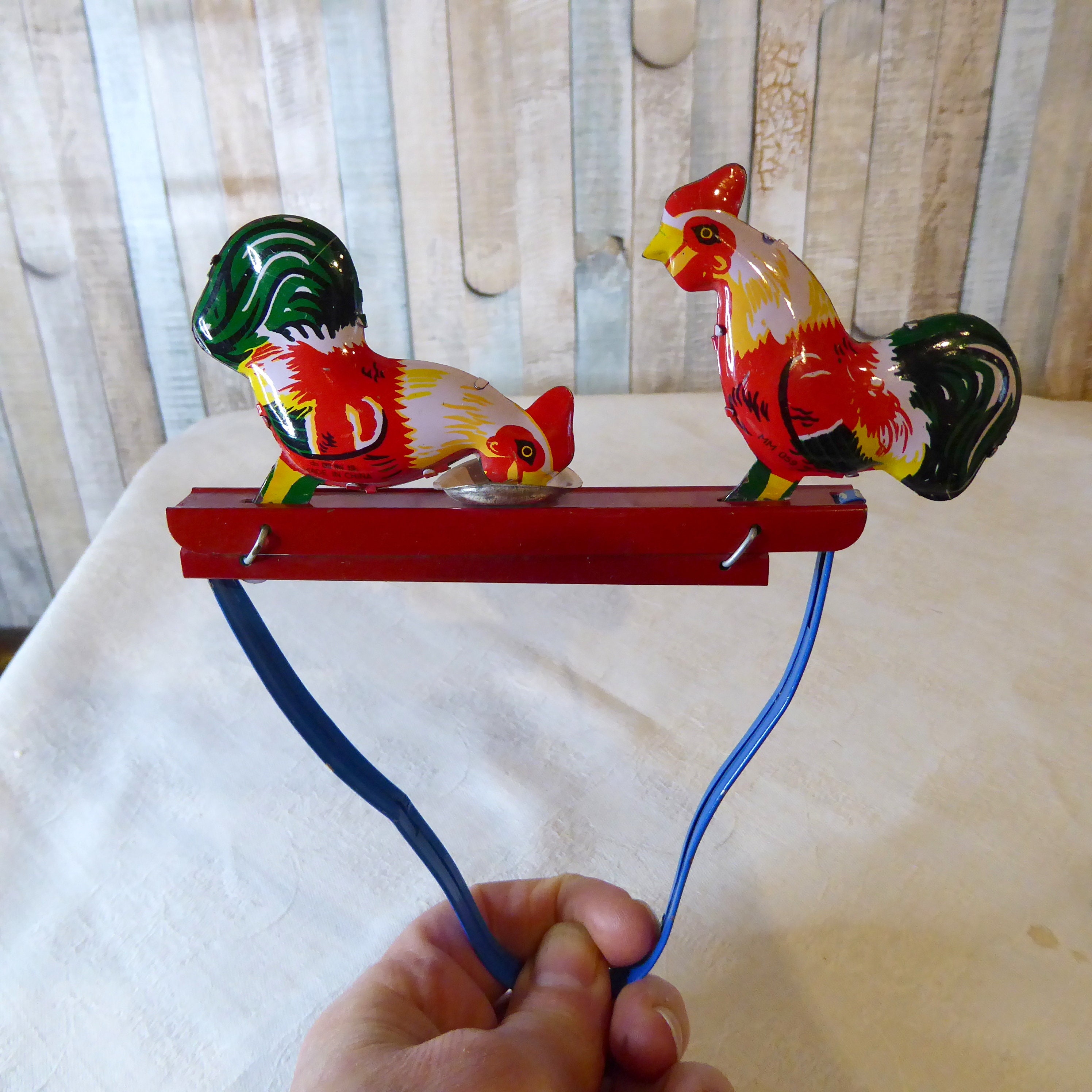 Piccola Scatola Gioielli Gallina Oro | Organizzatore Anelli da Tavolo