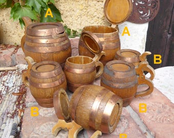 ¿Hidromiel o cerveza de mantequilla? Jarras de madera antiguas