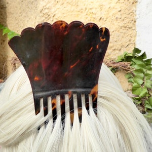 Vintage Tortoiseshell Plug-in Kam Faux Tortoiseshell Hair Comb Plug-in Kapsel