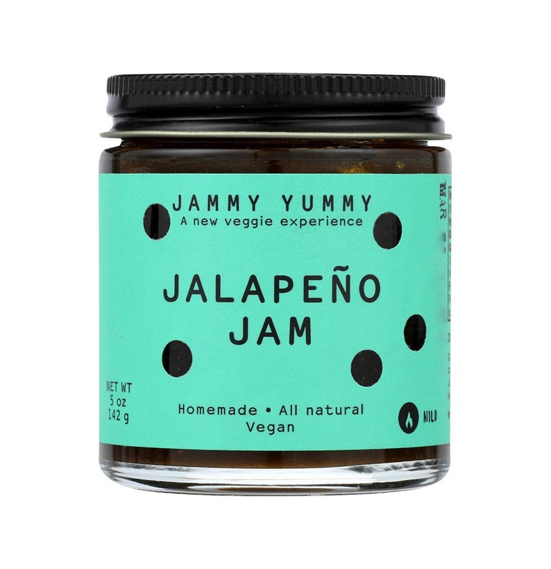 Jalapeño Jam No Pectin Added All Natural No Preservatives Vegan Jammy
