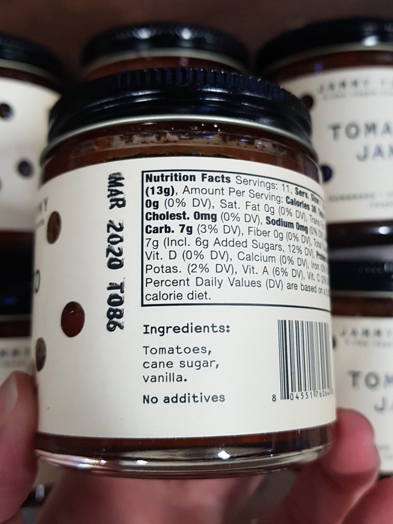 Tomato Jam No Pectin Added All Natural No Preservatives Etsy
