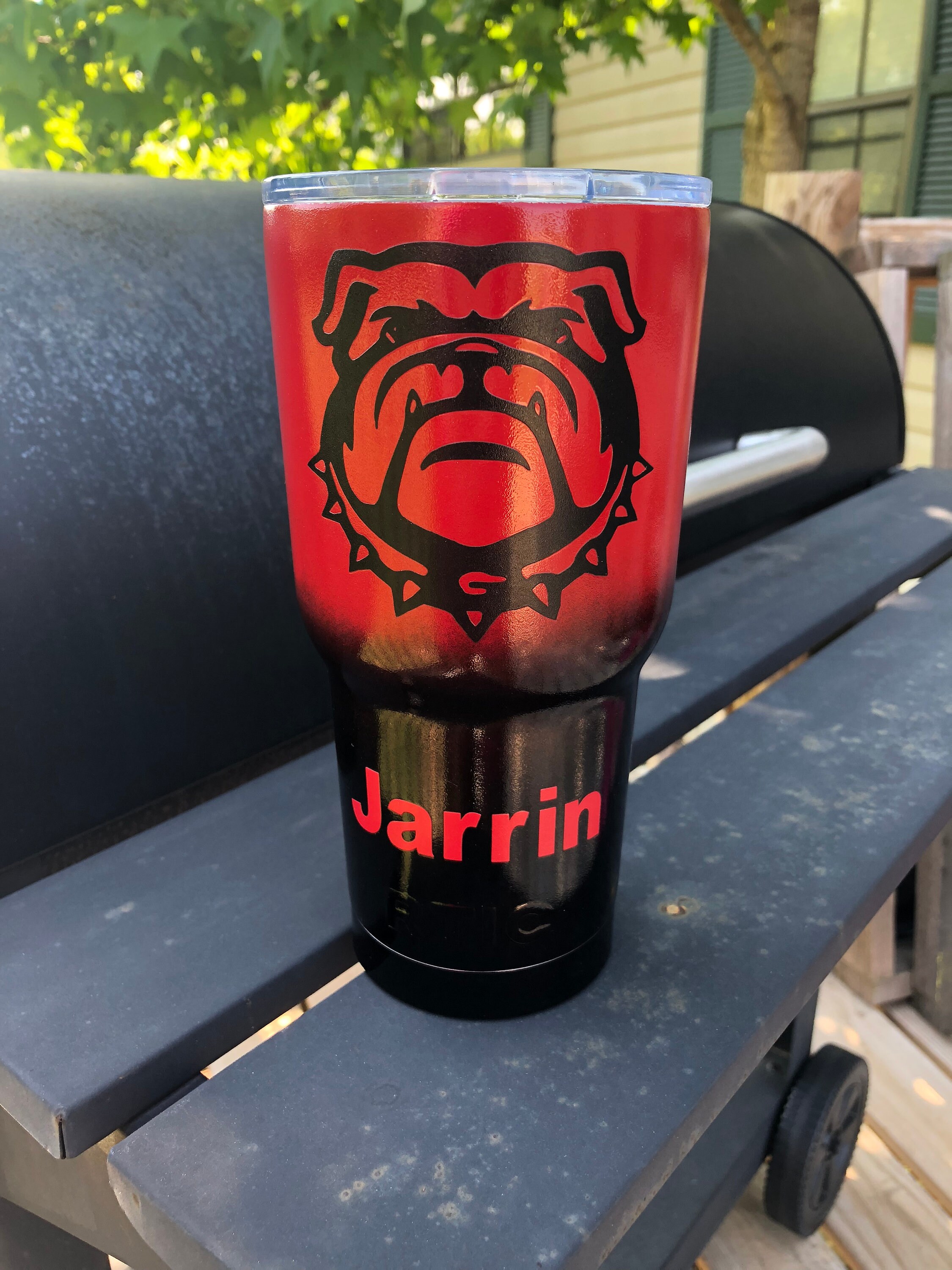 30 oz Rhinestone Georgia Bulldogs Yeti Rambler Travel Cup: College Football  Fan Gear & Accessories – LuLu Grace