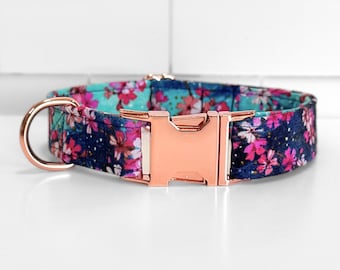 Cherry Blossom Fabric Dog/Cat Collar