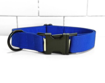 Royal Blue Fabric Dog/Cat Collar