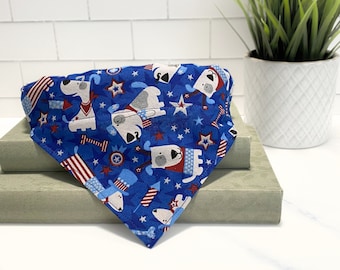 4th of July Dogs Slip On Pet Bandana