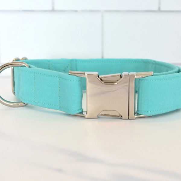 Aqua Dog/Cat Collar ~ Teal Dog Collar ~ Seafoam Green Dog Collar ~ Teal Dog Collar ~ Fashion Dog Collar ~ Summer Dog Collar