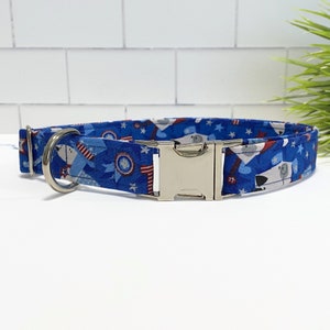 4th of July Dog Collar ~ USA Dog Collar ~ American Dog Collar ~ Independence Day Dog Collar ~ American Flag Dog Collar ~ Fashion Dog Collar