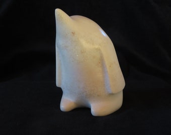 white penguin made of soapstone