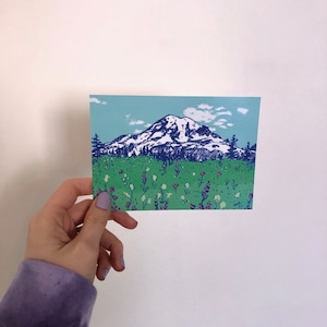 Carte postale du mont Rainier