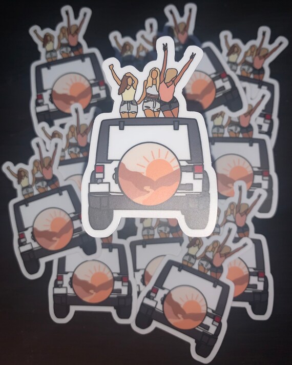 Aesthetic Jeep Sticker 1.99 X 3 3.00 - Etsy