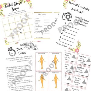 Bridal Shower Game Collection