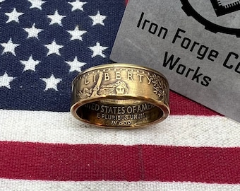 1/2 oz GOLD American Eagle coin ring half ounce