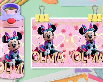 Olivia Name Tumbler Wrap PNG: Personalized 12oz Girl's Cup (Digital Download)