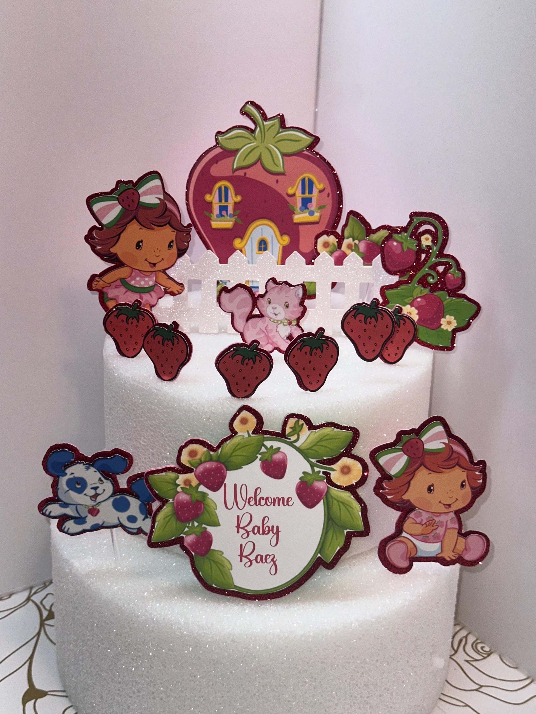 Strawberry Shortcake Svg Cake Topper - Etsy