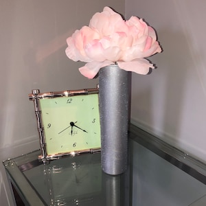 Silver Glitter Bud Vase