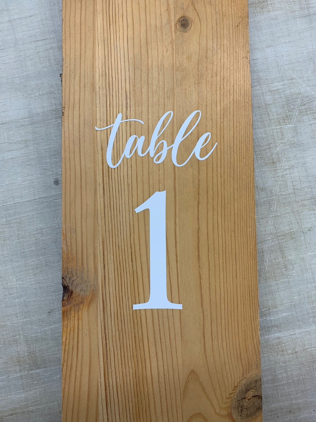 Wedding Table Number Stickers Etsy