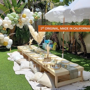 Low portable picnic table discount