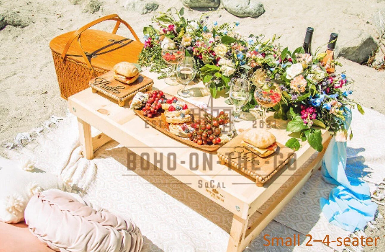 Foldable Picnic Table Picnic Table Boho Picnic Table Luxury Etsy Canada