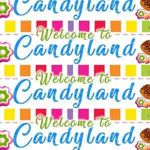 PRINTABLE Instant Download // Candyland // Water Bottle Labels - Etsy