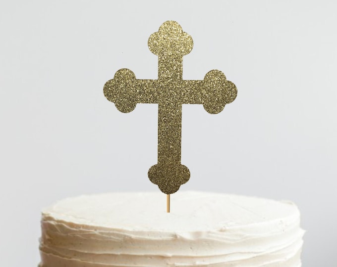 Cross Cake Topper or Centerpiece, Baptism , First Communion, Christening, Cake Topper, Baptism Centerpiece