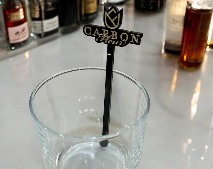 Custom Acrylic Drink Stirrers for Wedding | Personalized Cocktail Stirrers | Logo Drink Sticks | Wedding Bar Decor