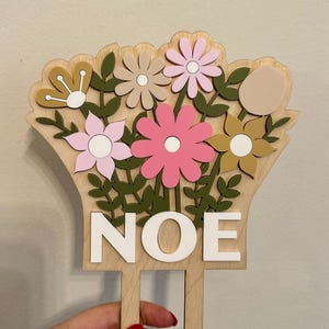 Wildflower Birthday Cake Topper, Wild Flowers First Birthday Decor Floral Girl Birthday, Wild and Onederful Onederful, Butterfly cake topper