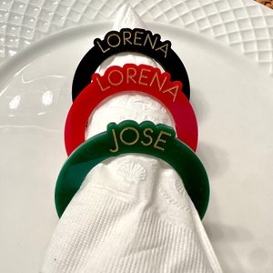 Serviettenringe, Weihnachtstischdekoration, Ortsnamen für Hochzeiten, Tischdekoration, Serviettenring, Tischkarten für Hochzeiten, Weihnachtsserviettenringe