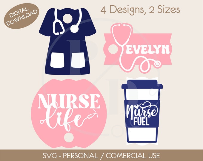 Nurse Stanley Tumbler plate Topper H2.0 Tumbler Accessory Medical Field Tumbler Topper 20oz 30oz 40oz Tumbler, Tumbler Name Plate bundle