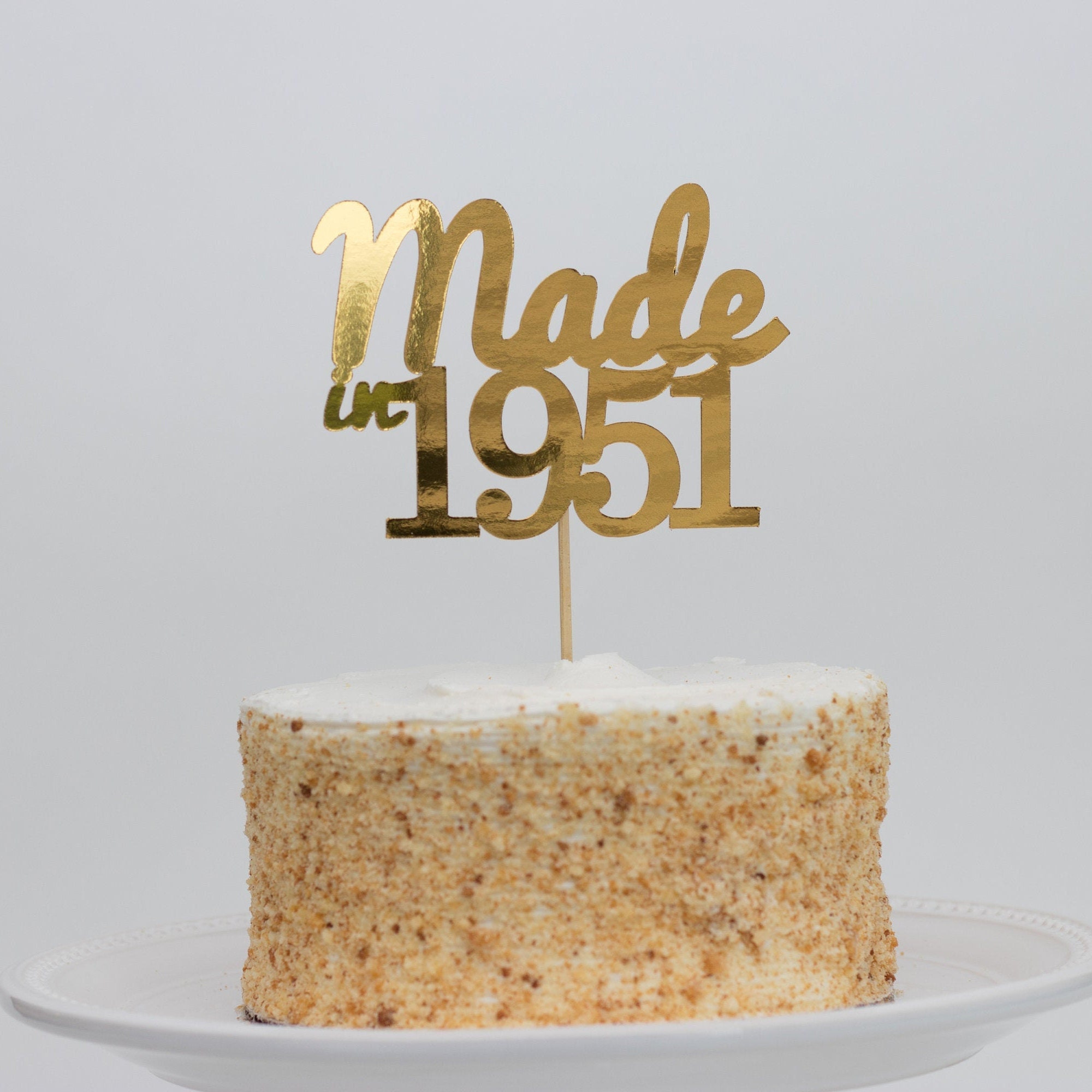 Made in 1987 Cake Topper Birth Year Cake Topper 32th Etsy