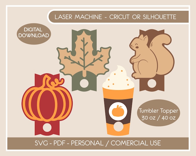 Thanksgiving Pumpkin Bundle plate Tumbler Cup (H2.0) DIGITAL File SVG Thanksgiving Fall Stanley topper 30/40 oz Tumbler plate file laser svg