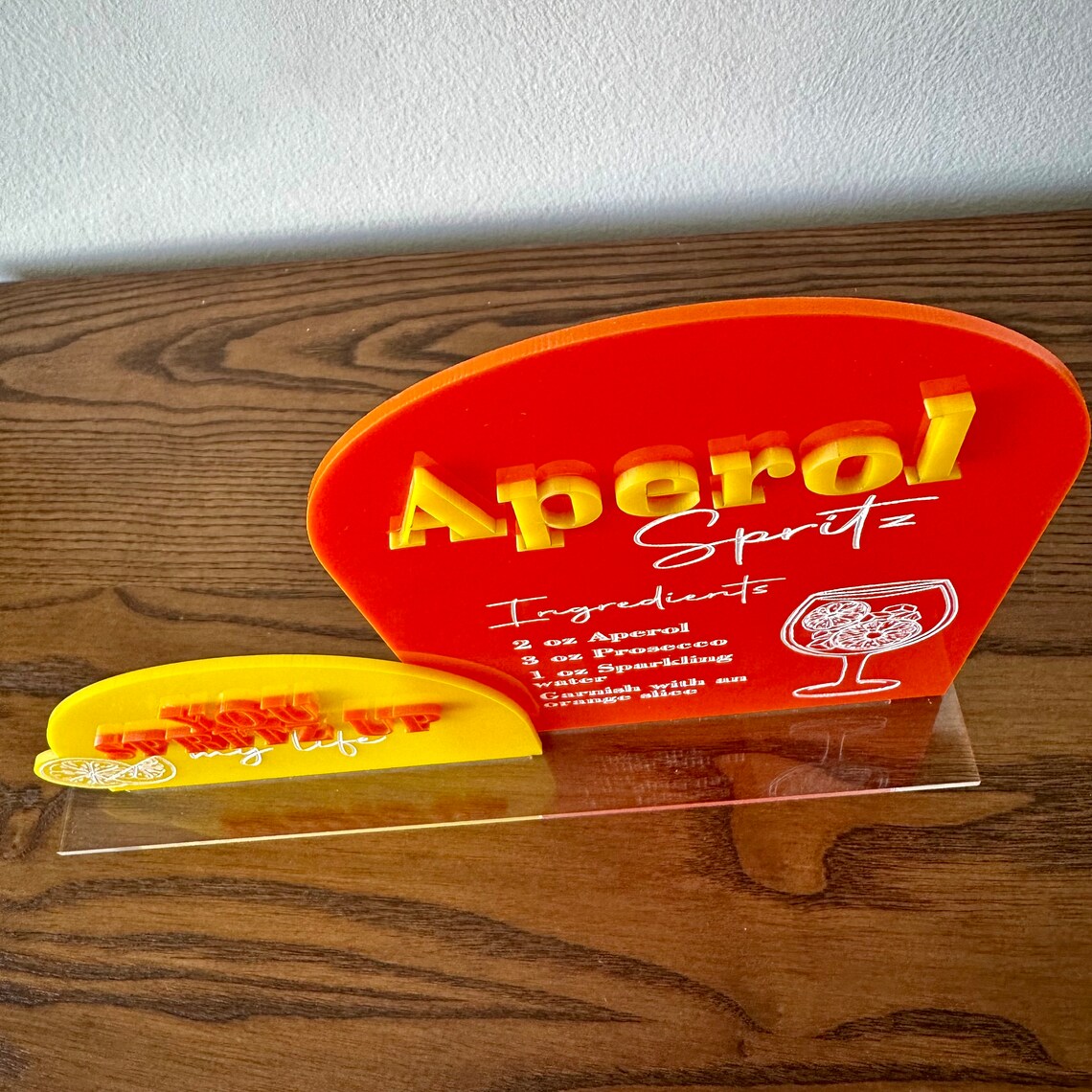 Aperol Spritz Acrylic Sign, Aperol Spritz Bridal Shower, Aperol Spritz ...