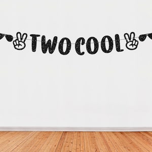 クールなバナー 2 つ、クールなパーティー デコレーション 2 つ、2 歳の誕生日パーティー、2 歳の誕生日パーティー デコレーション、クールなパーティー デコレーション 2 つ