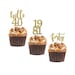 Hello 40 cupcake topper, 40th birthday, hello forty cupcake topper, custom age cupcake topper, Set of 12 birthday Cupcake topper. 