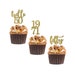 Hello 50 cupcake topper, 50th birthday, hello fifty cupcake topper, custom age cupcake topper, Set of 12 birthday Cupcake topper 