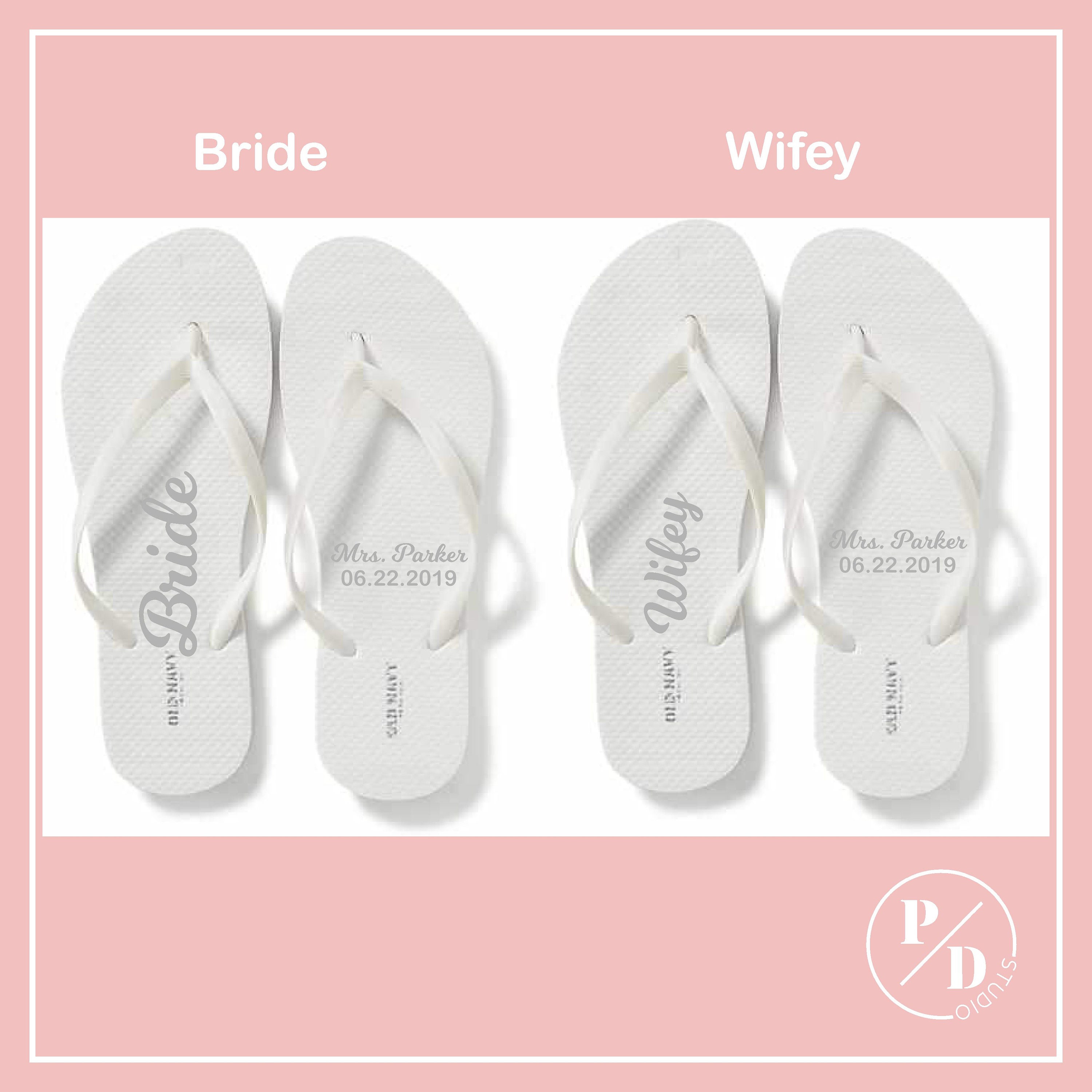 custom flip flops wedding