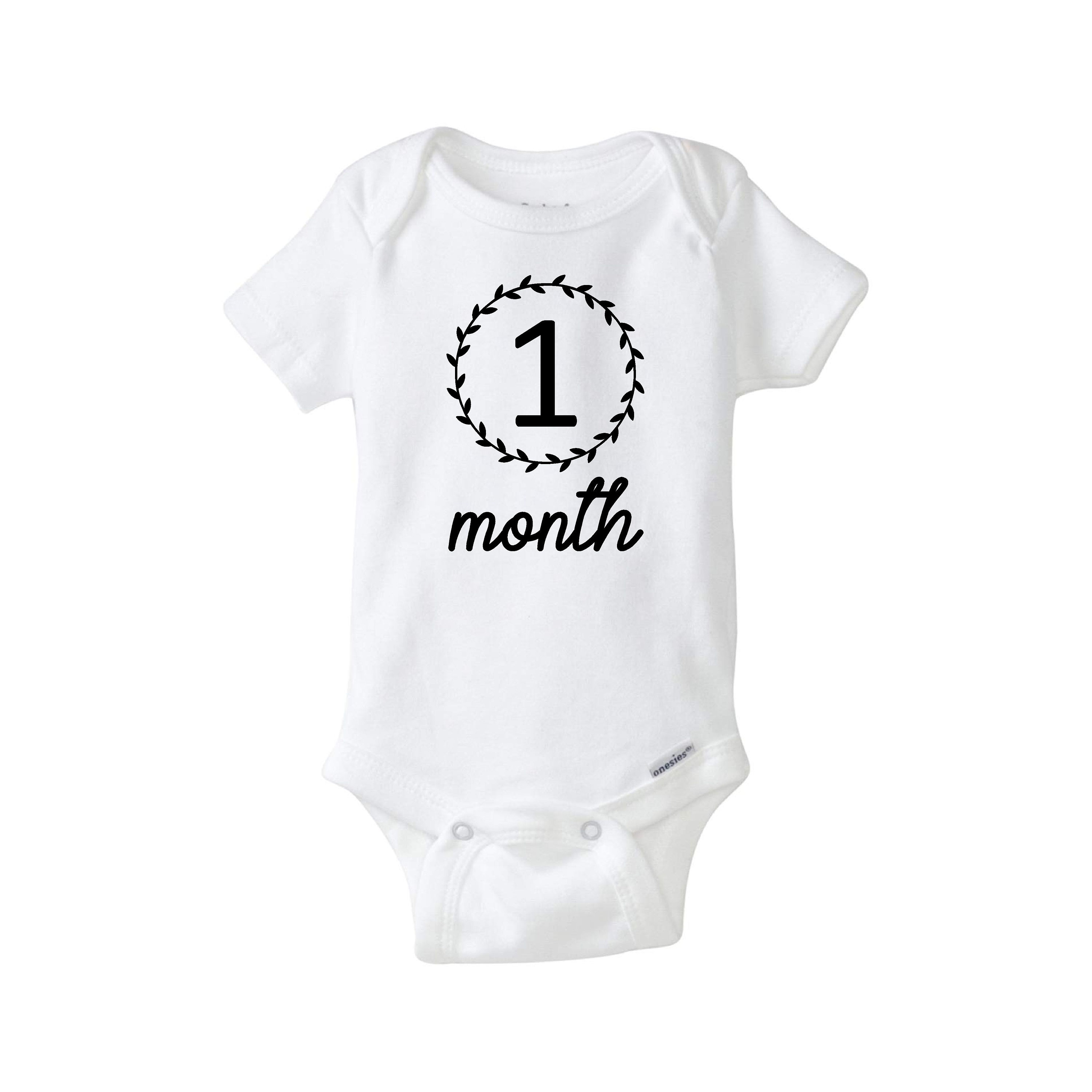 12 month milestone bodysuits
