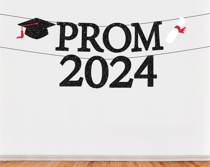 Prom 2024 Banner, Senior 2024, Prom 2024 banner, Prom decoration Graduation Party 2024, Grad Party