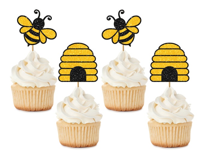 Bee cupcake topper, Mommy to bee, What Will Baby Bee Gender Reveal, Bee Baby Shower, Bee-Day cupcake topper, Bumblebee, Bee birthday party