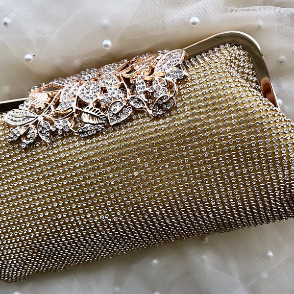 Gold Clutch Bag Etsy UK