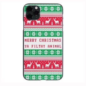 Merry Christmas YA Filthy Animal Sweater print for Apple Iphone & Samsung Phone Shockproof Case Cover