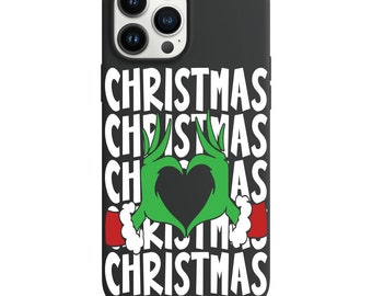 I Heart Christmas Design para Apple Iphone y Samsung Phone Funda a prueba de golpes