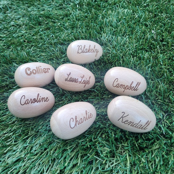 Musical Easter Egg Shakers,Engraved Wooden Egg Shaker,Easter Basket Stuffers,Easter Party Musical Instrument,He Is Risen Egg Shakers For