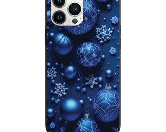 Hermoso diseño de adorno azul para Apple Iphone y Samsung Phone Funda a prueba de golpes