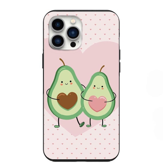Valentines Day Avocado Couple Case for iPhone X XS XR SE 11 12