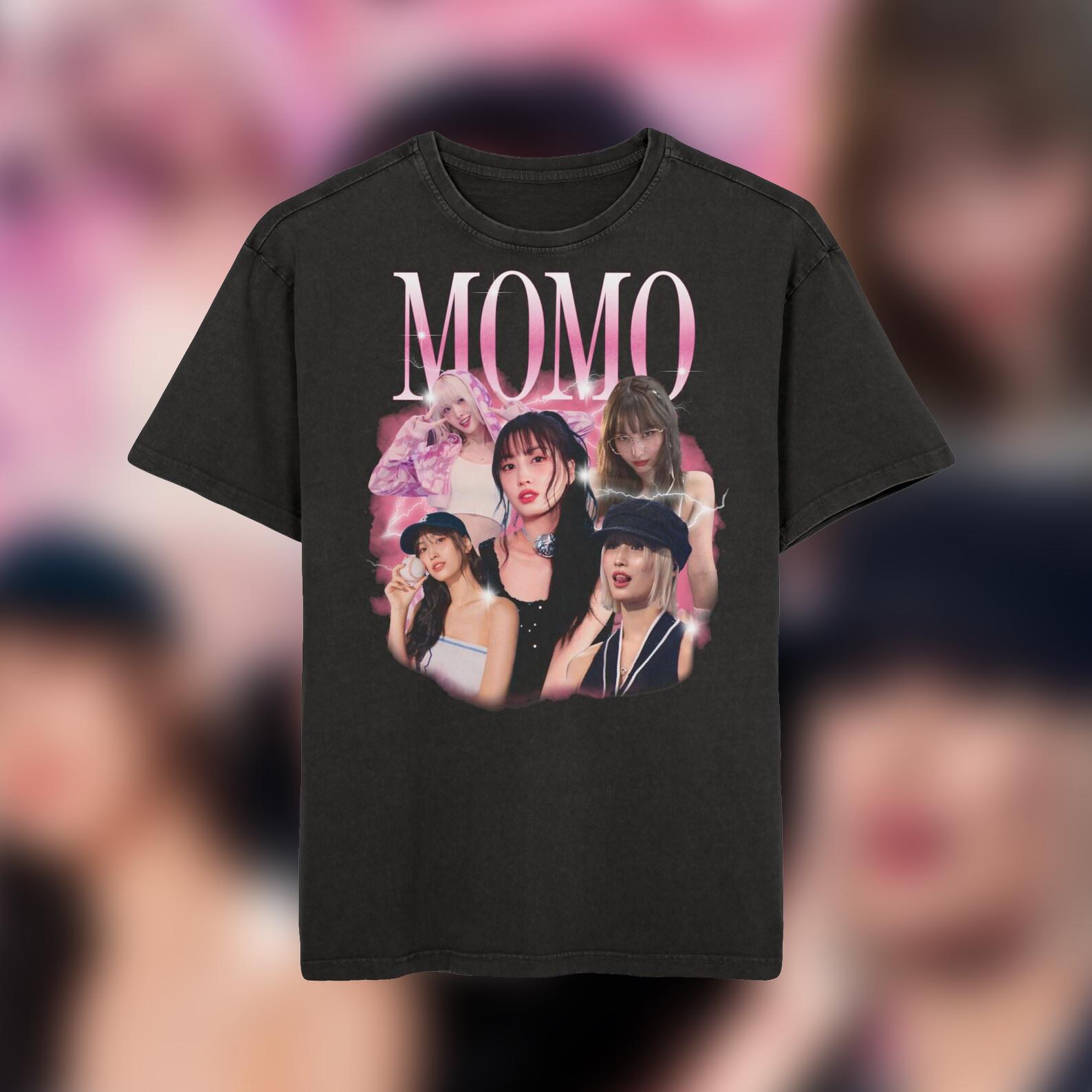 TWICE TシャツMOMO This is for M T-SHIRT〈BLACK〉【L】/ MOMO / TWICE『THIS IS FOR』 – JYP