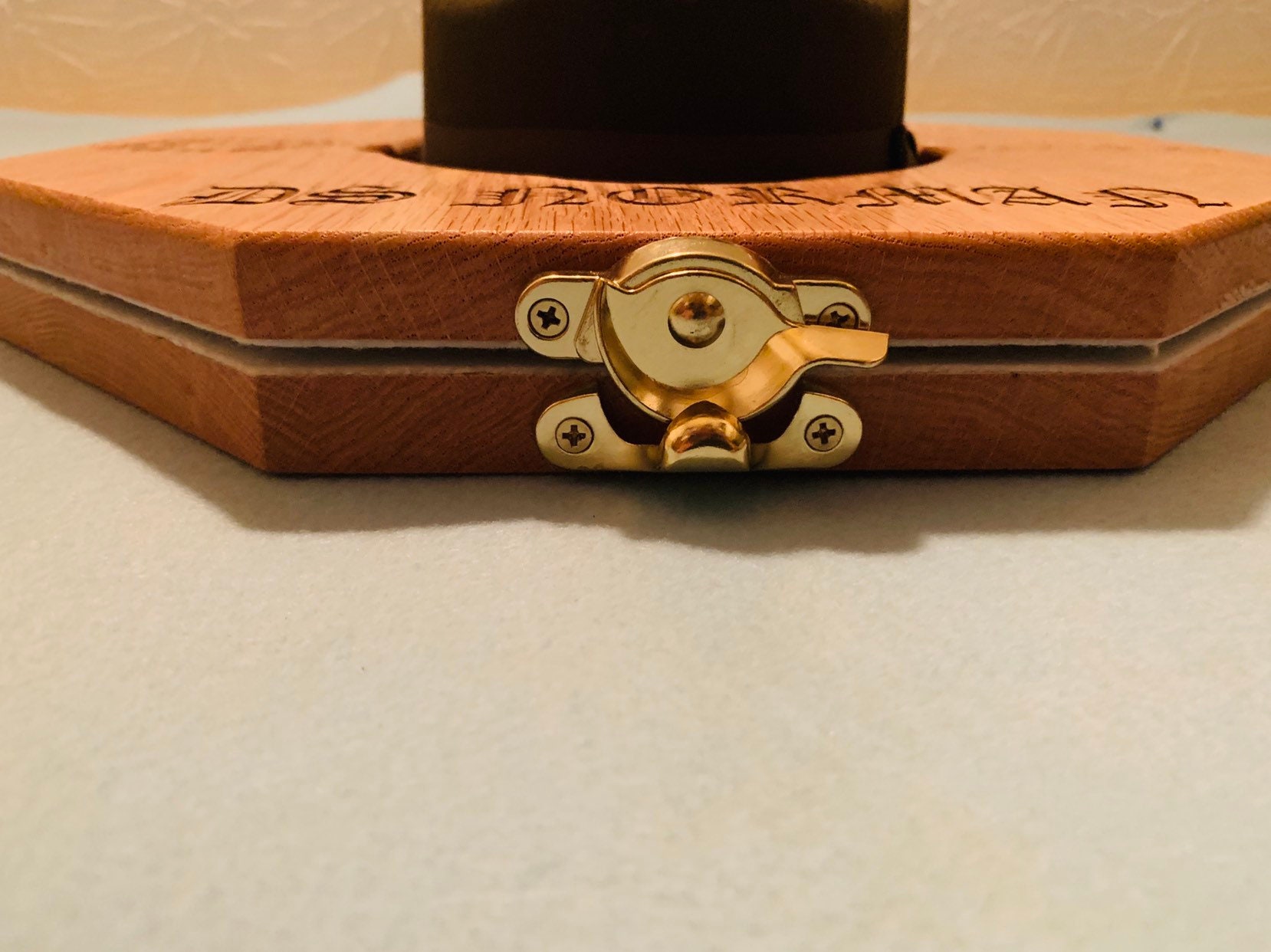 Laser Engraved Custom Drill Sergeant Campaign Hat Press; Laser Engraved