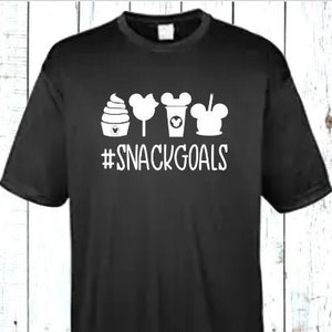 Disney Snackgoals DRI FIT Shirt, Disney World Tee, Disneyland Vacation,  Disney Family Matching, 100% Polyester Sport Performance Quick Dry