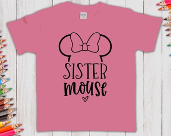 Sister Mouse - Kid Shirt - Disney Magic Kingdom Matching Family