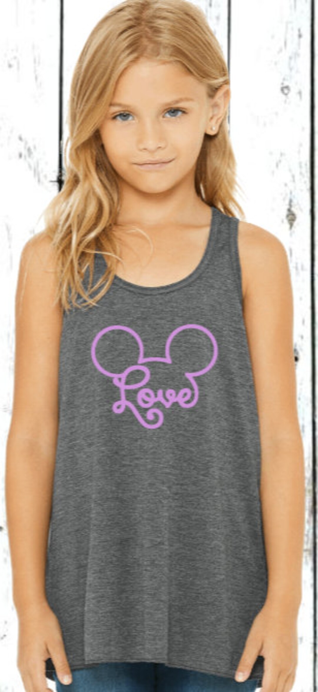 Disney Love Tank Girls and Women's Disney Tank Mickey Etsy