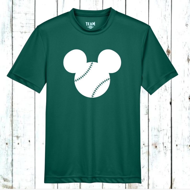 Mickey Baseball DRI FIT Shirt Youth/adult Dri Fit Disney Etsy